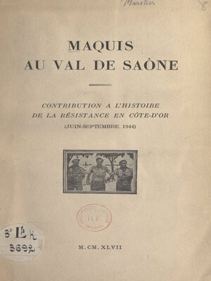cover image of Maquis au Val de Saône
